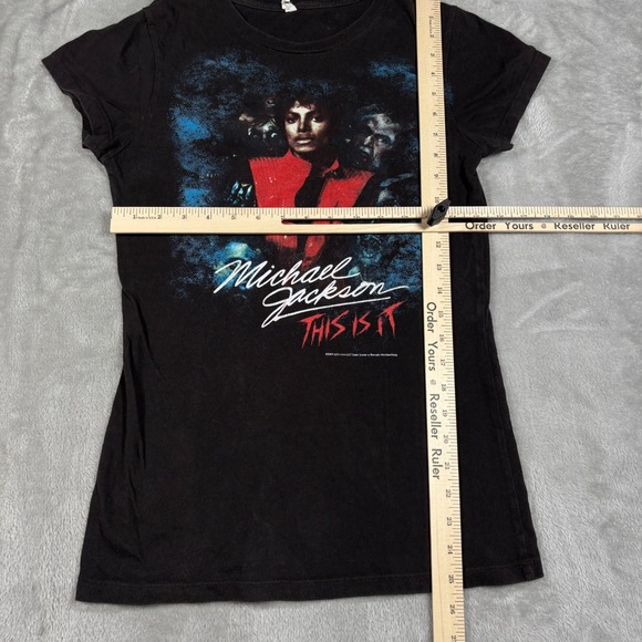 Michael Jackson Shirt‎ Womens Small Black 2009 This Is It Tour Merch Concert - Picture 6 of 6